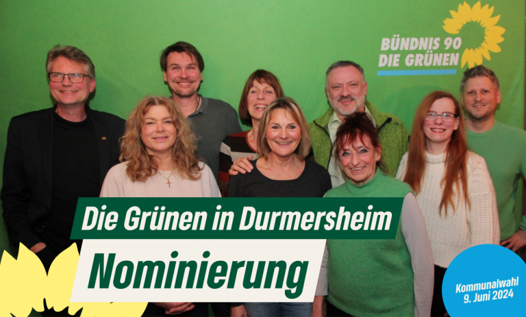 Grüne treten in Durmersheim zur Wahl an